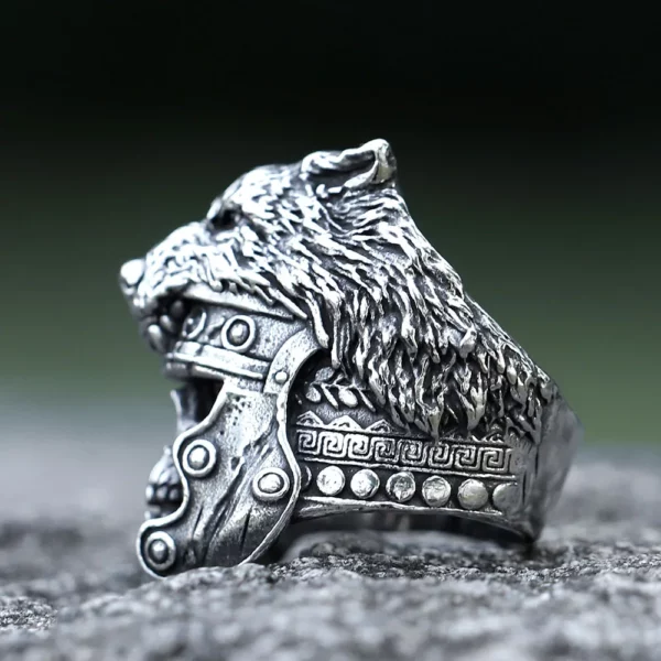 bague skull légionnaire tête de loup