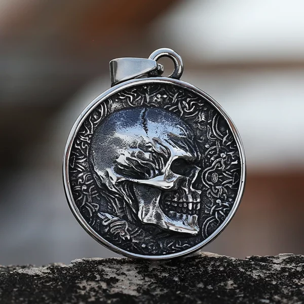 Pendentif Médaillon Skull