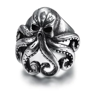 Bague Skull Octopus