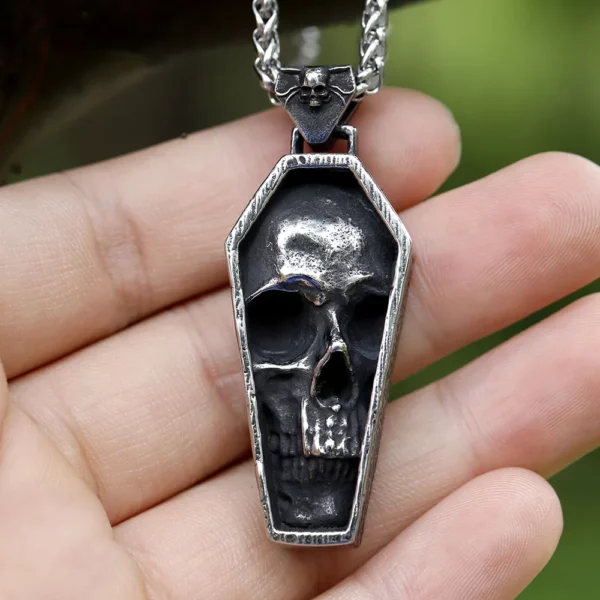 Pendentif Skull Cercueil Éternel