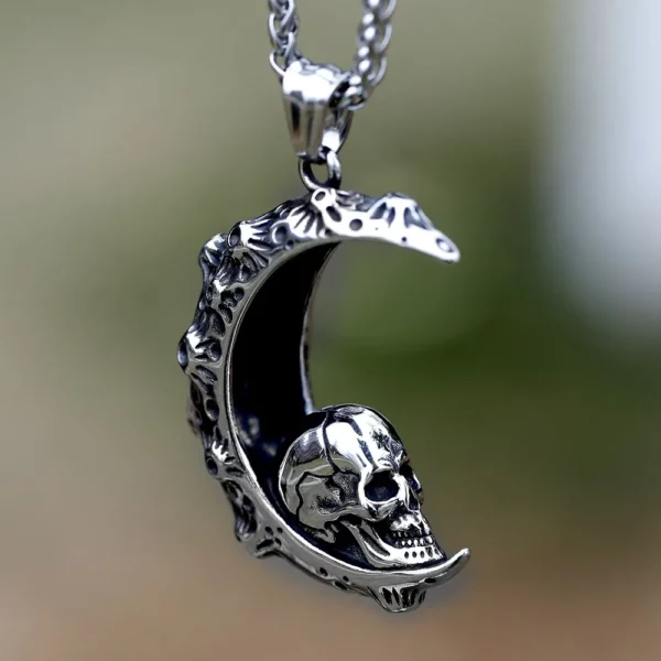 Pendentif-Skull-Croissant-Lune