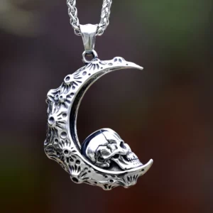 Pendentif-Skull-Croissant-Lune