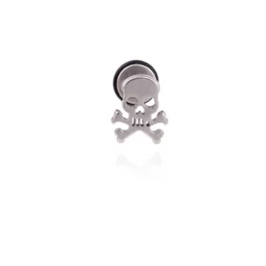 boucle-d-oreille-skull-pirate-silver