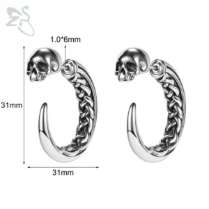 boucles-d-oreilles-skull-corne-tressee